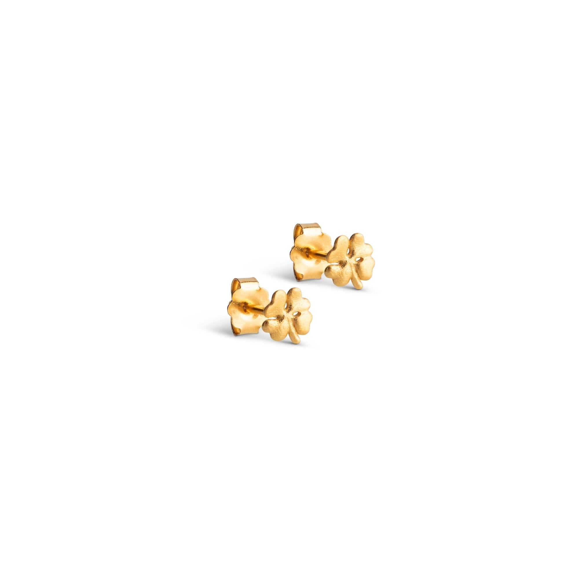 Studs, Organic Clover Mini, Gold