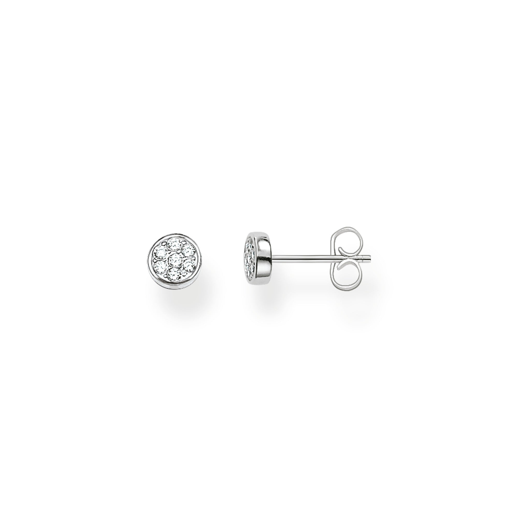 Sparkling Circle Ear Studs