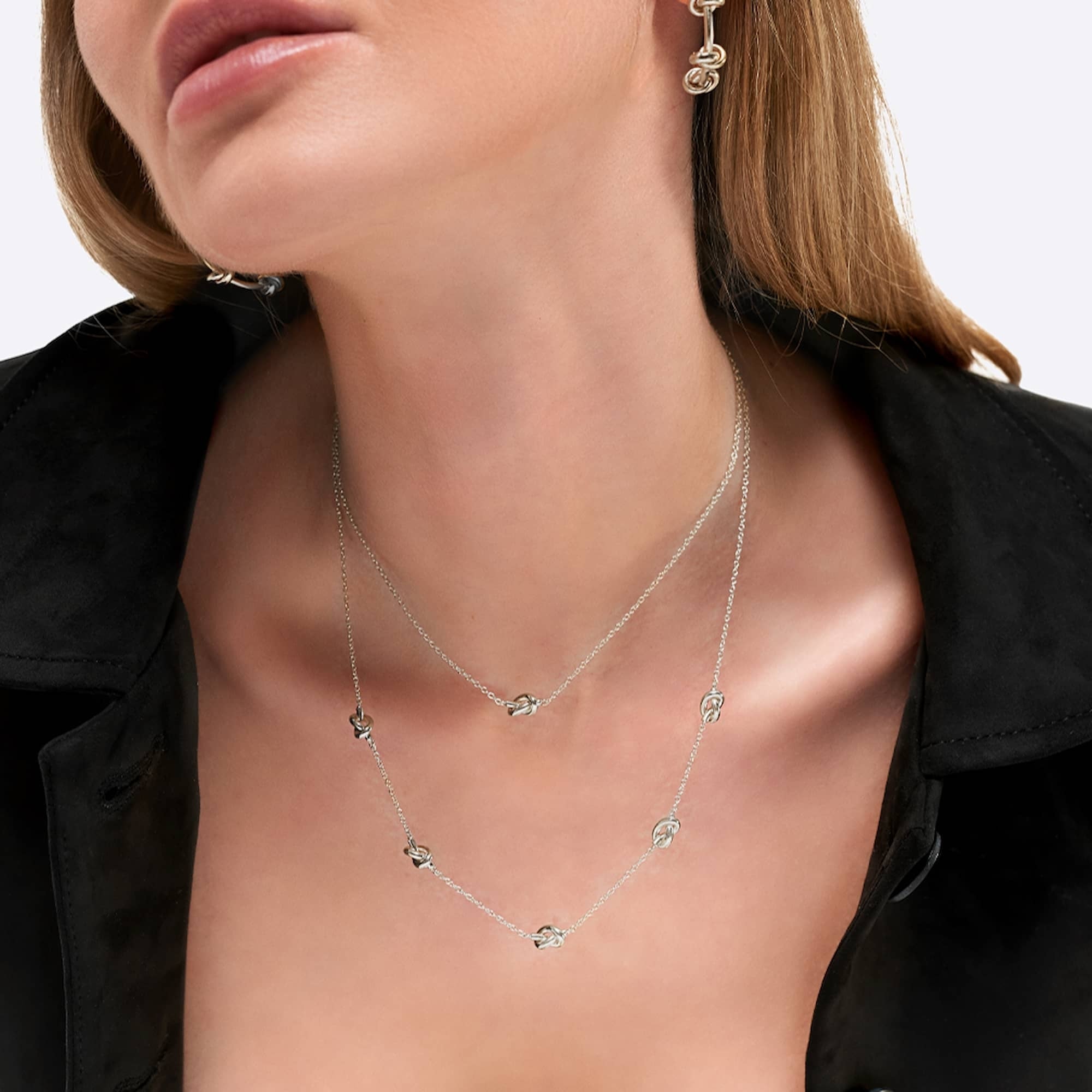 Averie Single Necklace - Silver