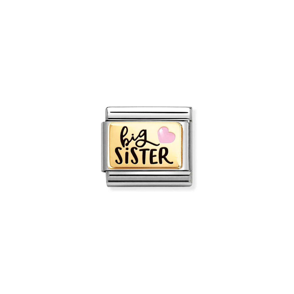 Composable Classic PLATES (IC) in steel, enamel and 18k gold Big Sister