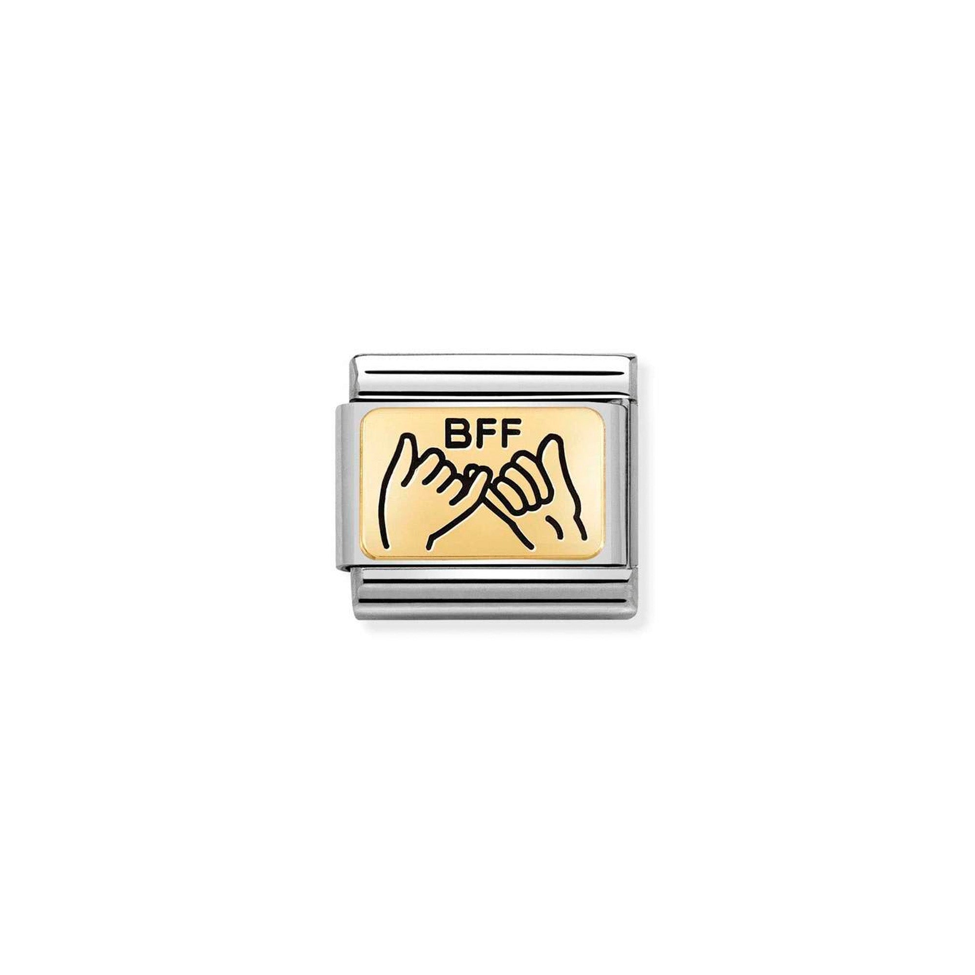 Composable Classic PLATES (IC) in steel and 18k gold BFF hands