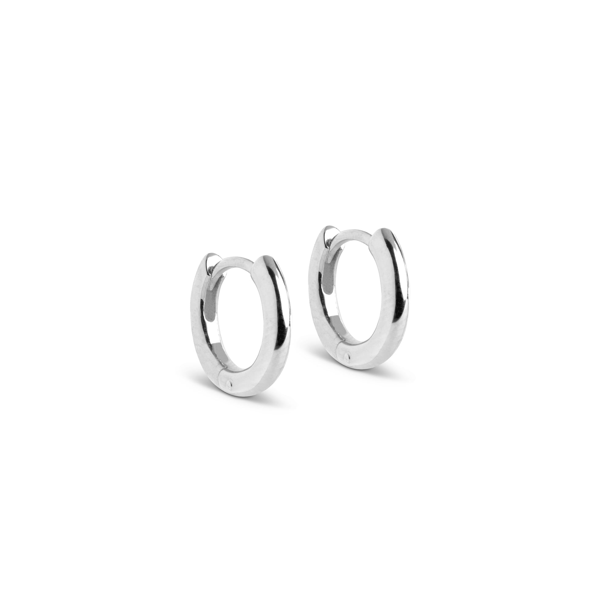 Hoops, Chunky , Silver classic 8 mm