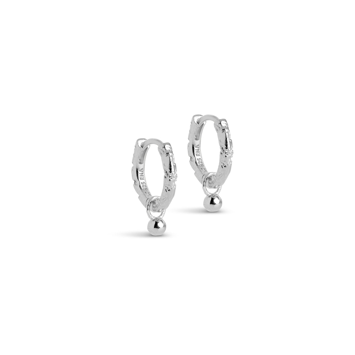 ENAMEL Copenhagen Belle Silver Hoop Earrings