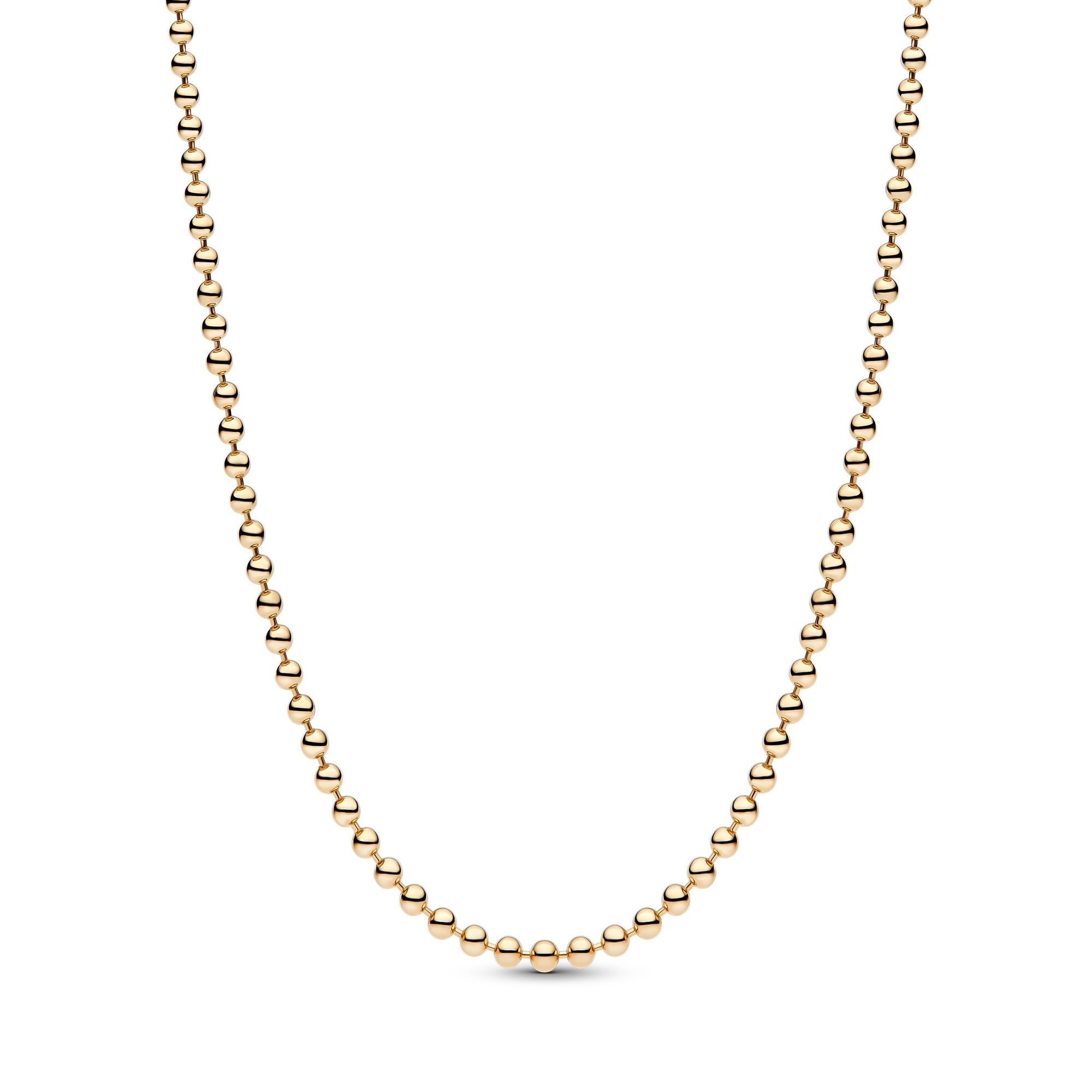 14k Gold-Plated Ball Chain Necklace
