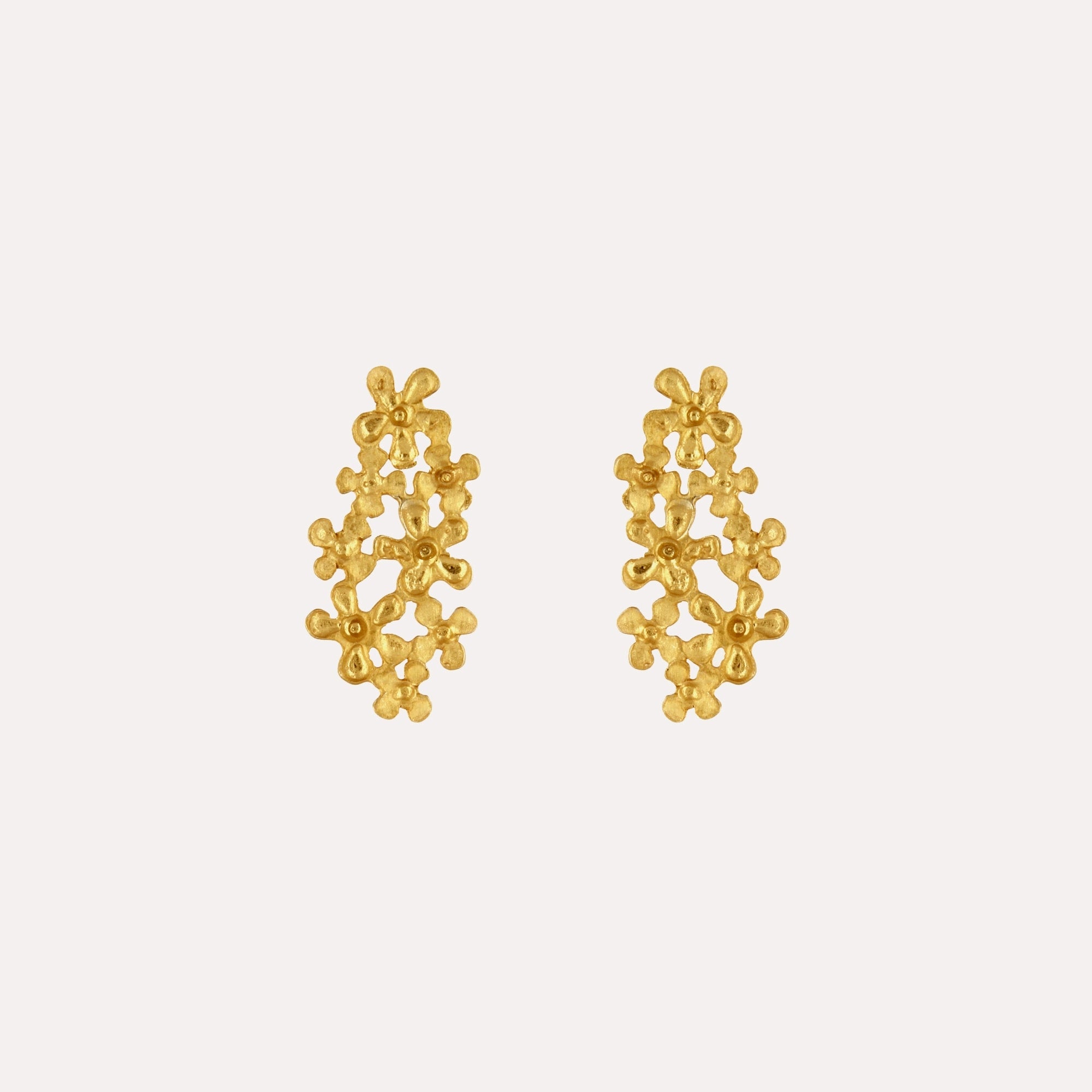 Bouquet Earrings - Gold