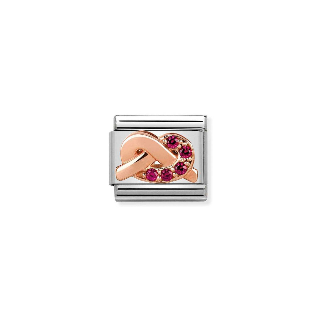 Charm, Composable Link, Knot Red Stones