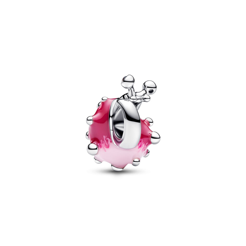 Pink Snail Charm