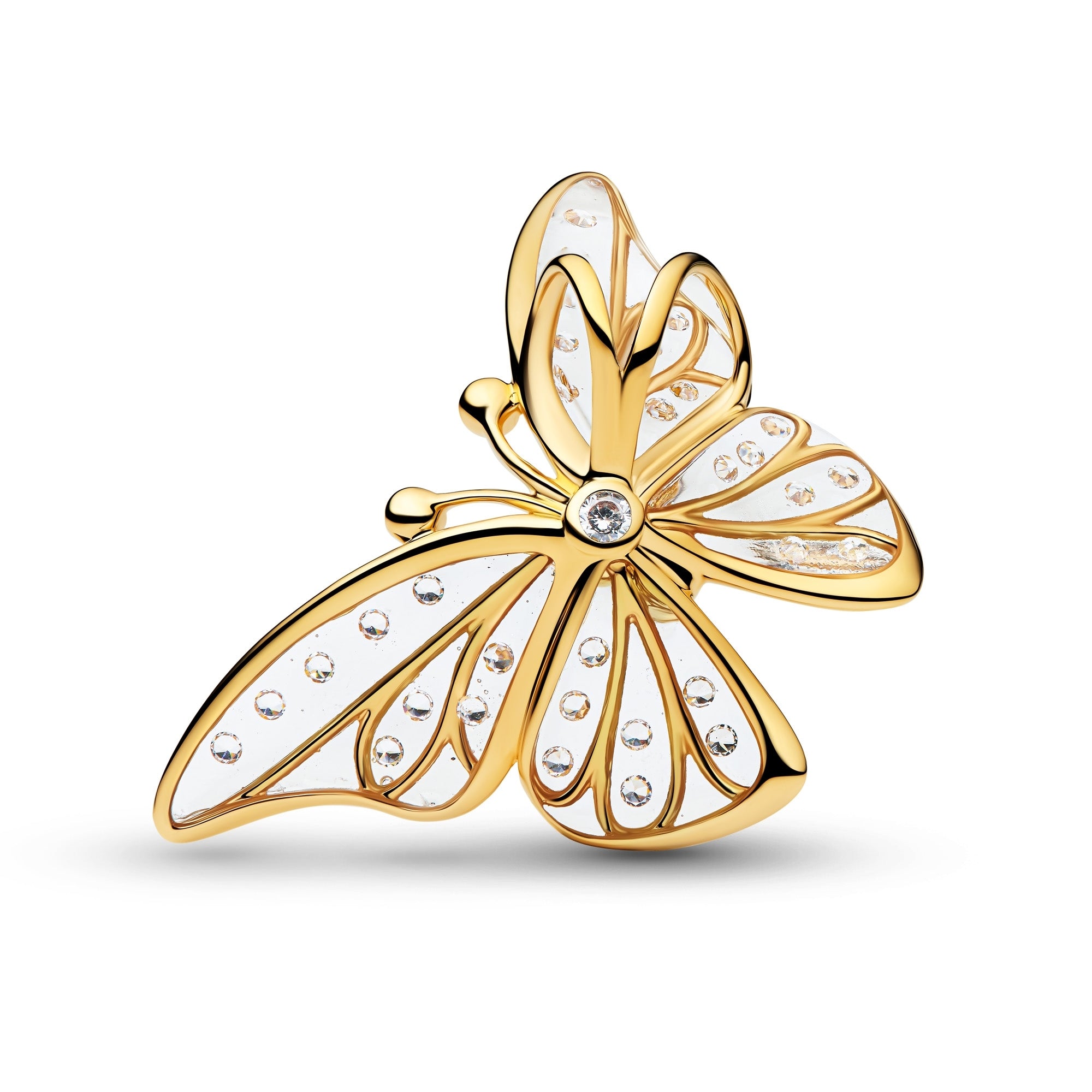 Oversized Butterfly Openwork Charm