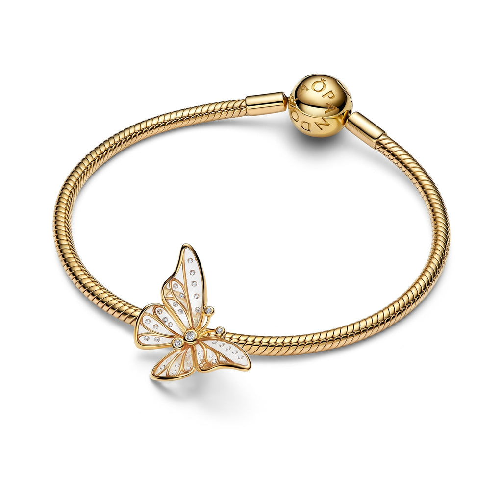 Oversized Butterfly Openwork Charm