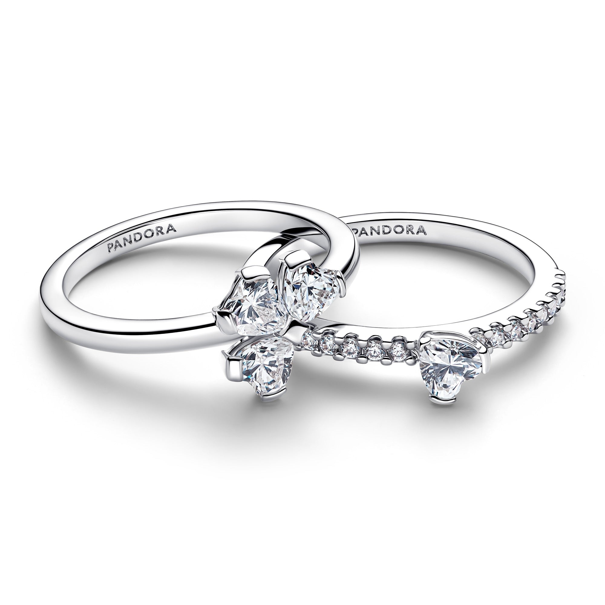 Sparkling Lucky Clover Splittable Ring