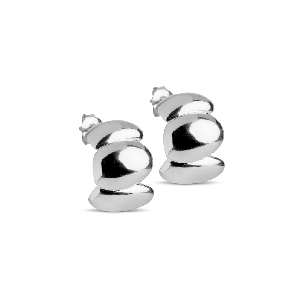 ENAMEL Copenhagen Melia Chunky Silver Hoop Earrings