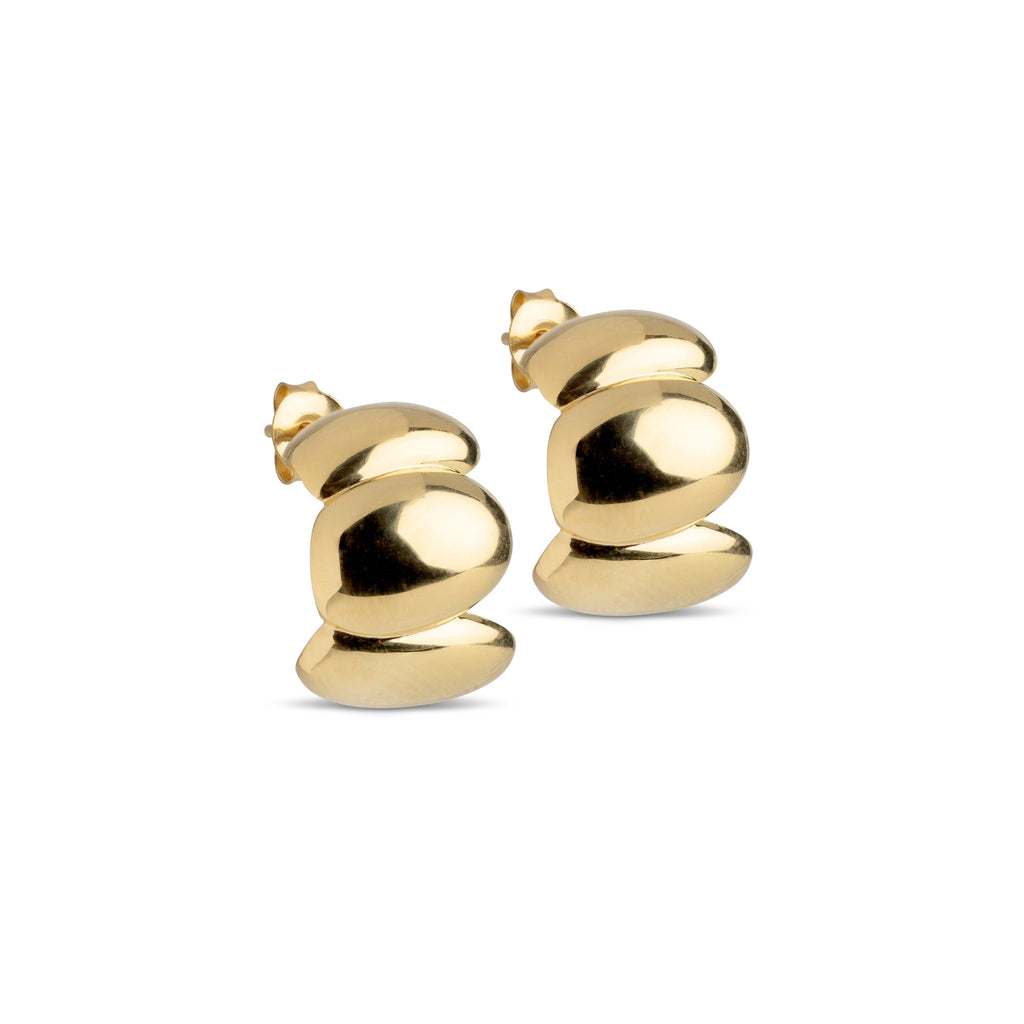 ENAMEL Copenhagen Melia Chunky Gold Hoop Earrings