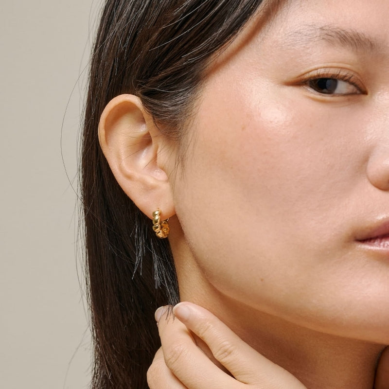 ENAMEL Copenhagen Melia Gold Hoop Earrings - image 2