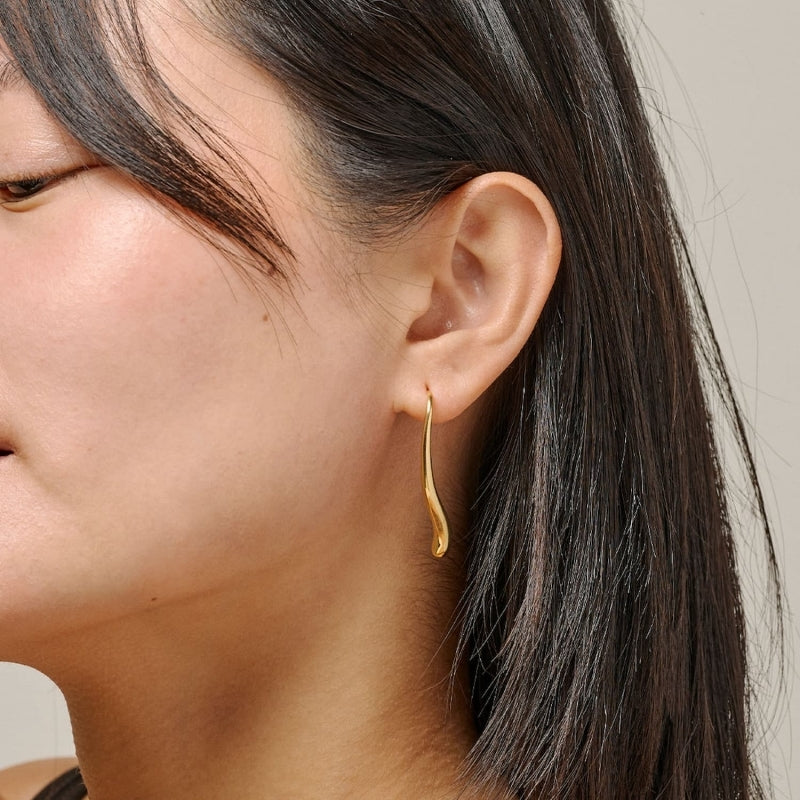 Earrings, Elvira, Gold