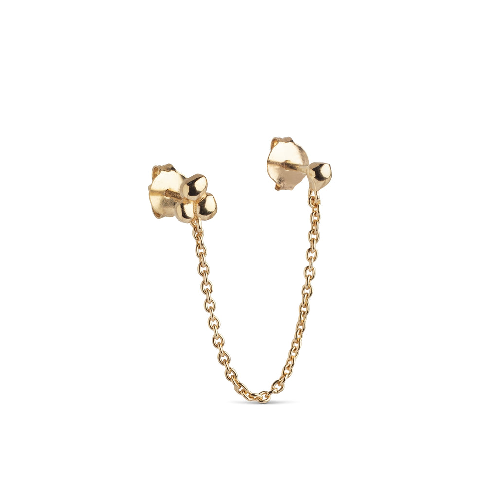 ENAMEL Copenhagen Nara Chain One Piece Gold Earring