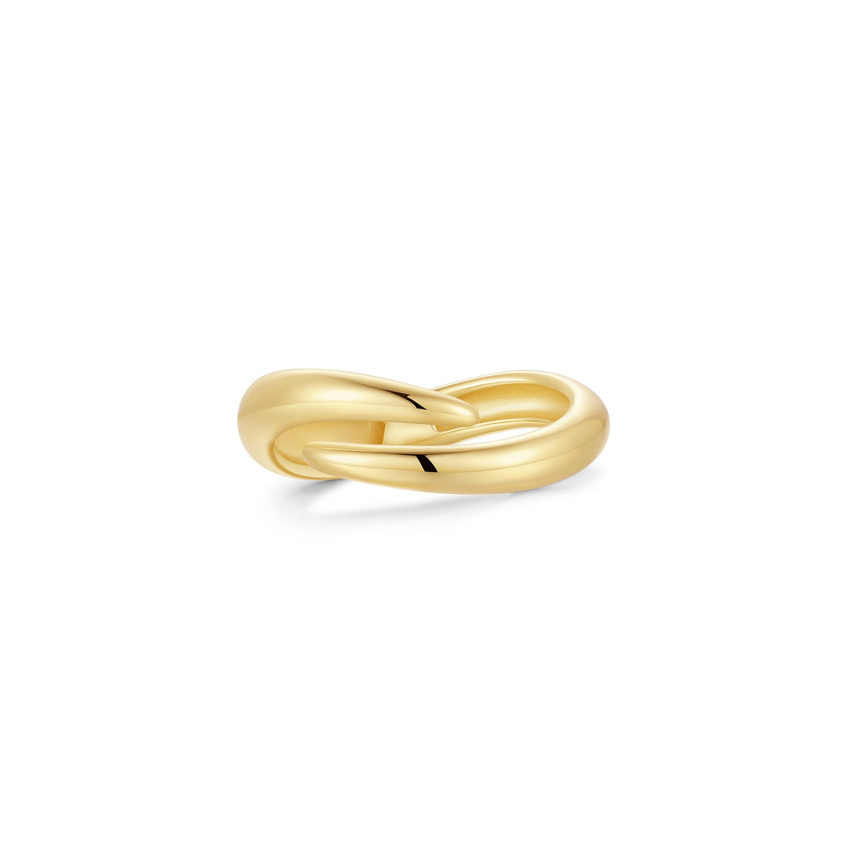 Gold Spiral Adjustable Ring