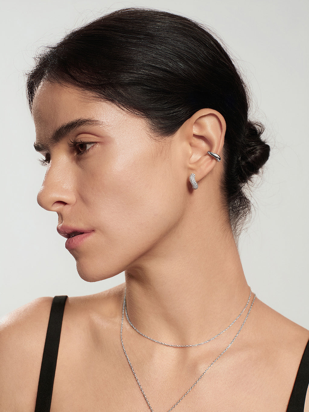 Silver Wave Ear Cuff