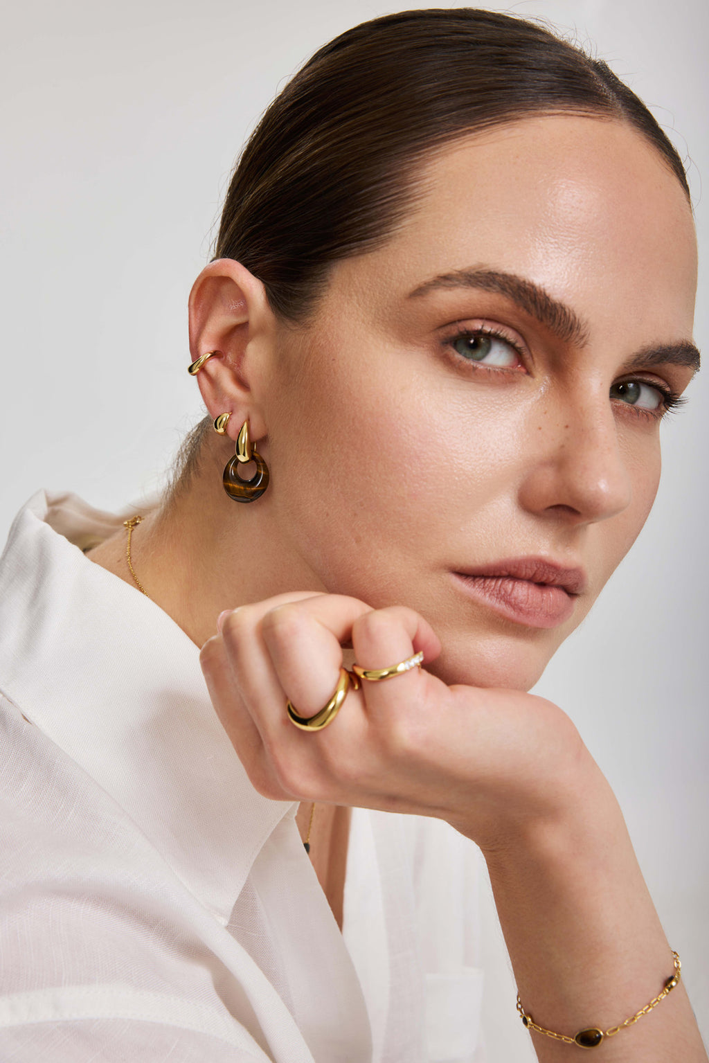 Gold Wave Ear Cuff