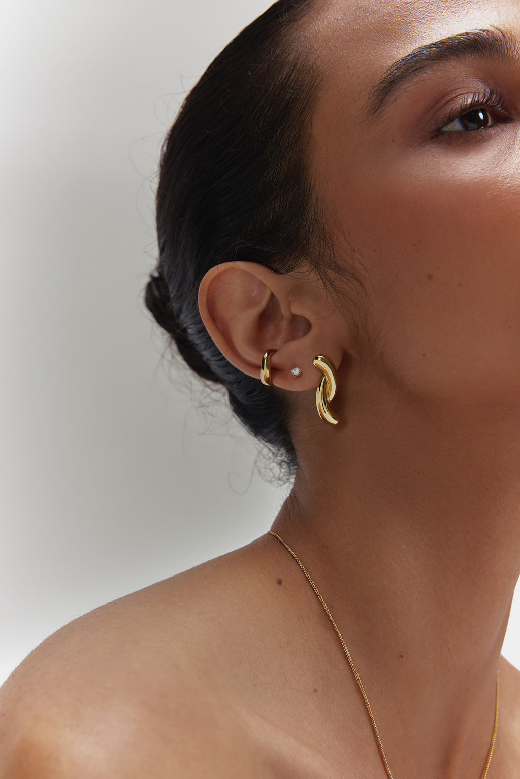 Gold Wave Ear Cuff