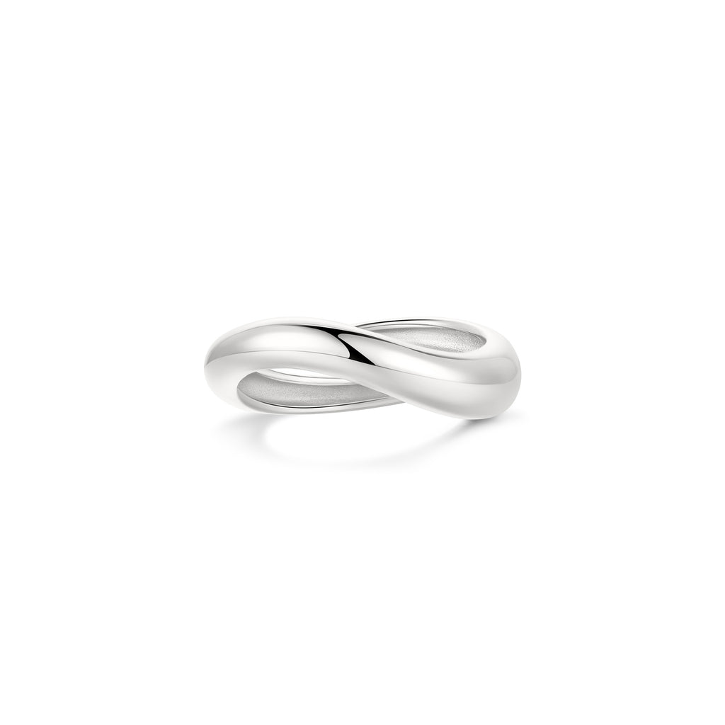 Silver Spiral Adjustable Ring