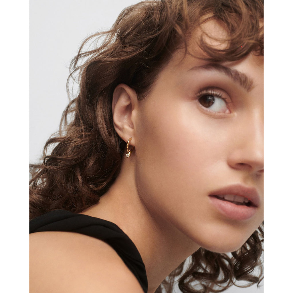 Delta 18k Gold-Plated Hoops