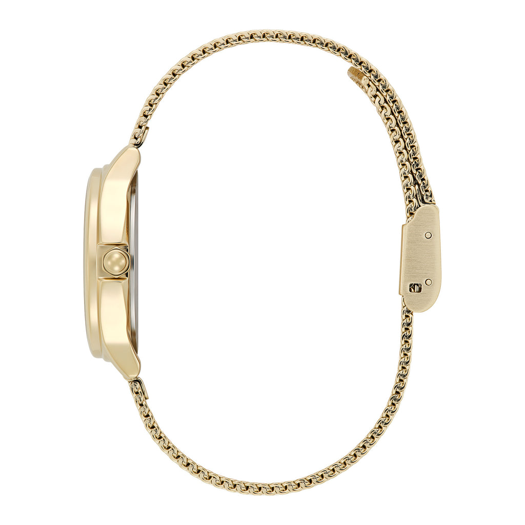 30mm Classic Bee White & Gold Mesh Watch