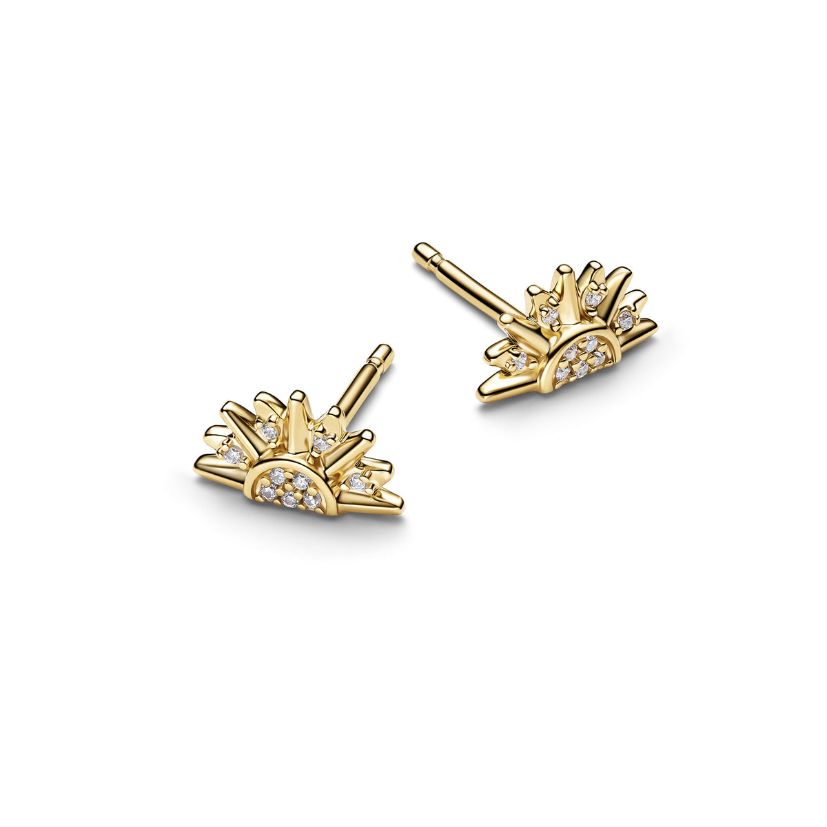 Celestial Sparkling Sun Stud Earrings