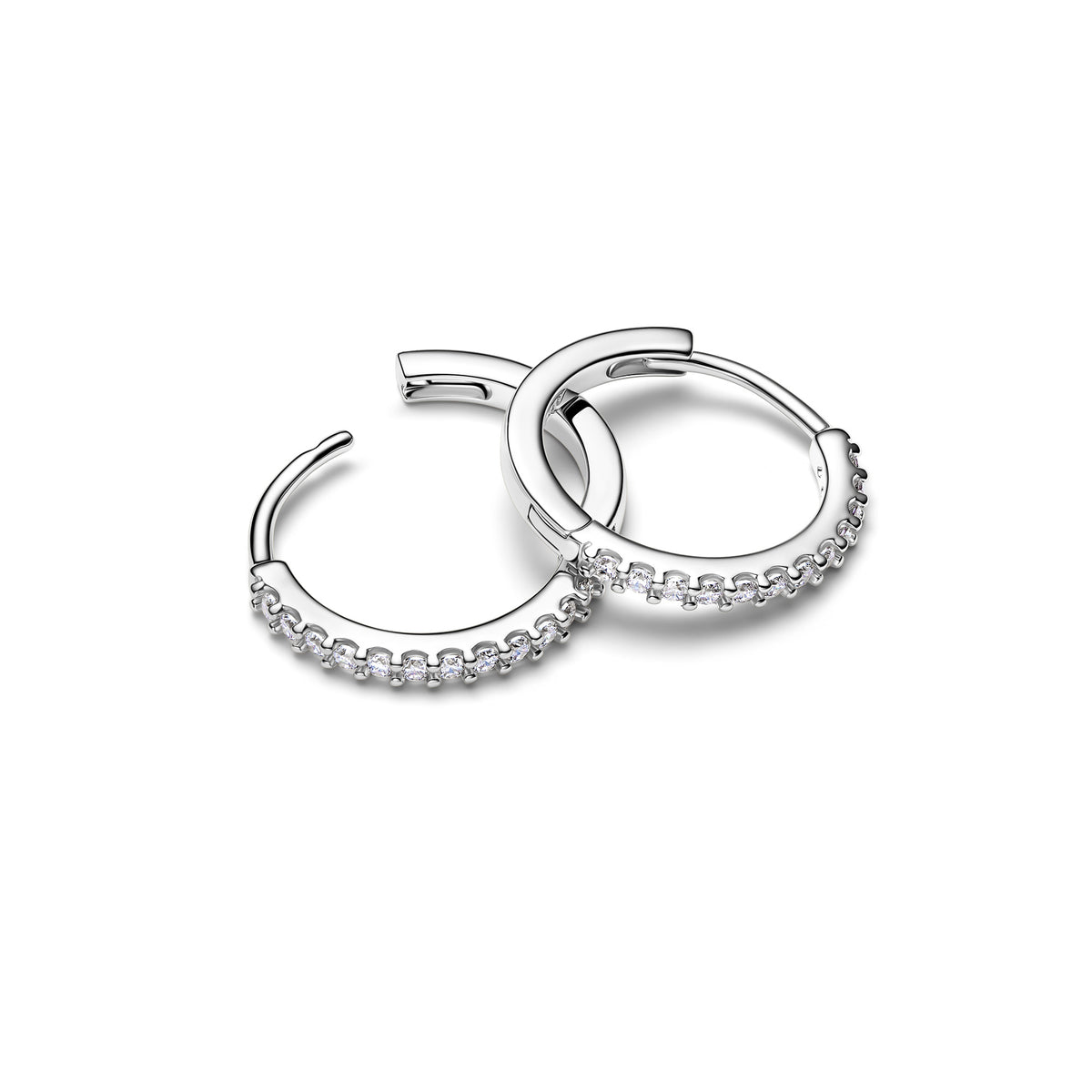 Sparkling Mini Hoop Earrings