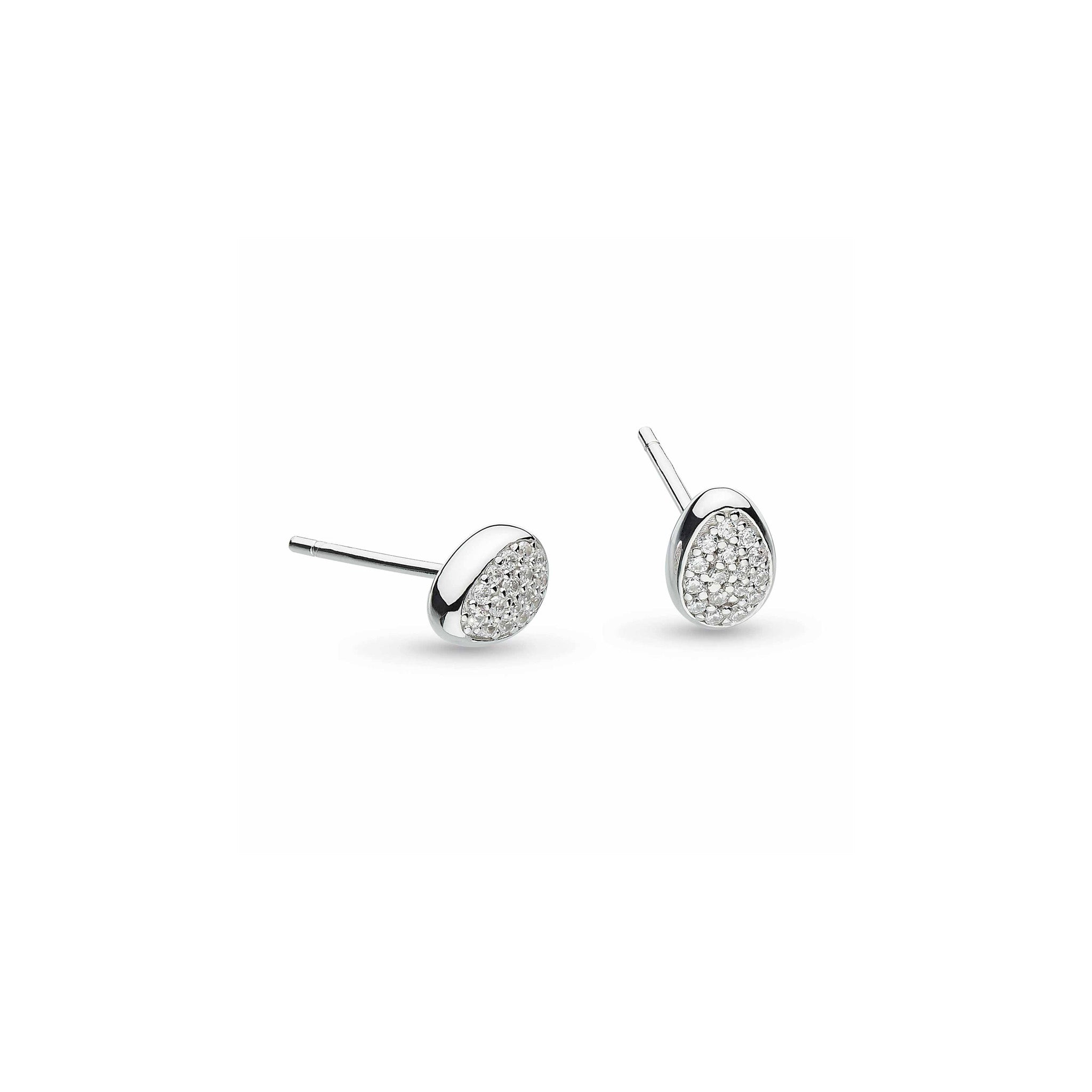 Coast Pebble Glisten Pave Stud Earrings