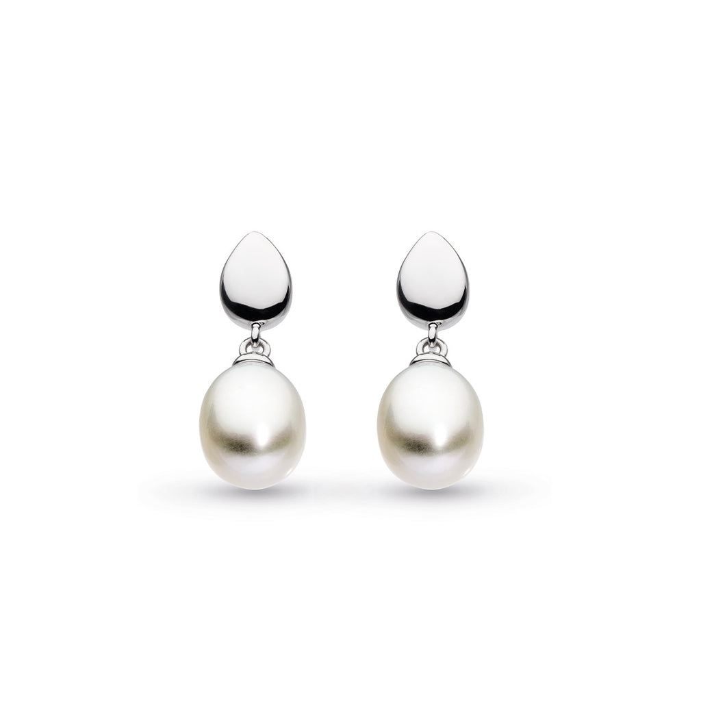 Coast Pebble Pearl Stud Drop Earrings