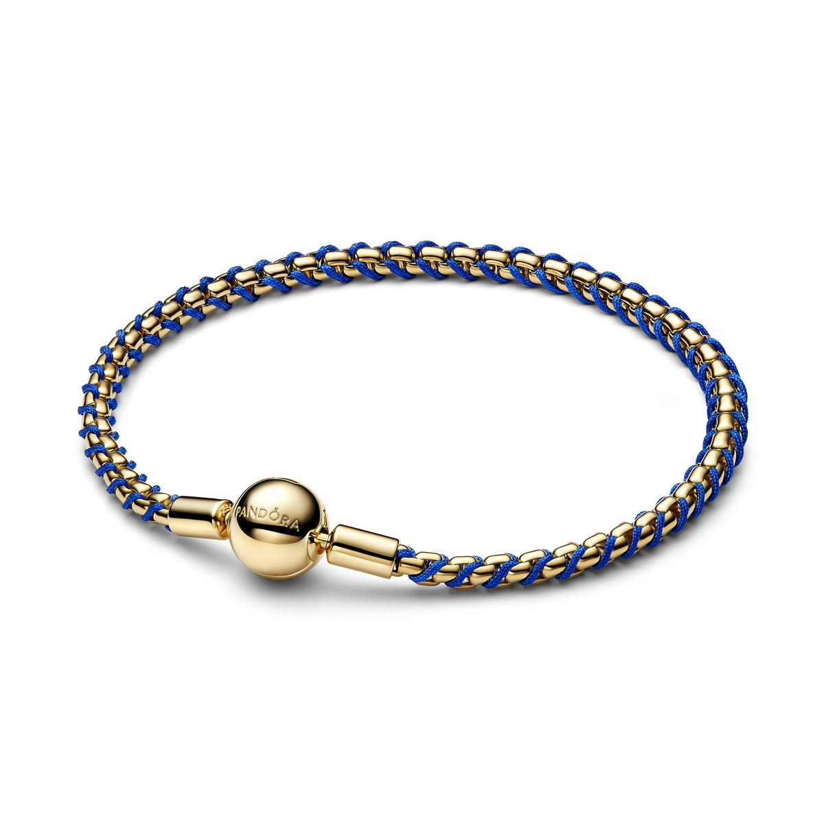 Blue Cord Box Chain Bracelet