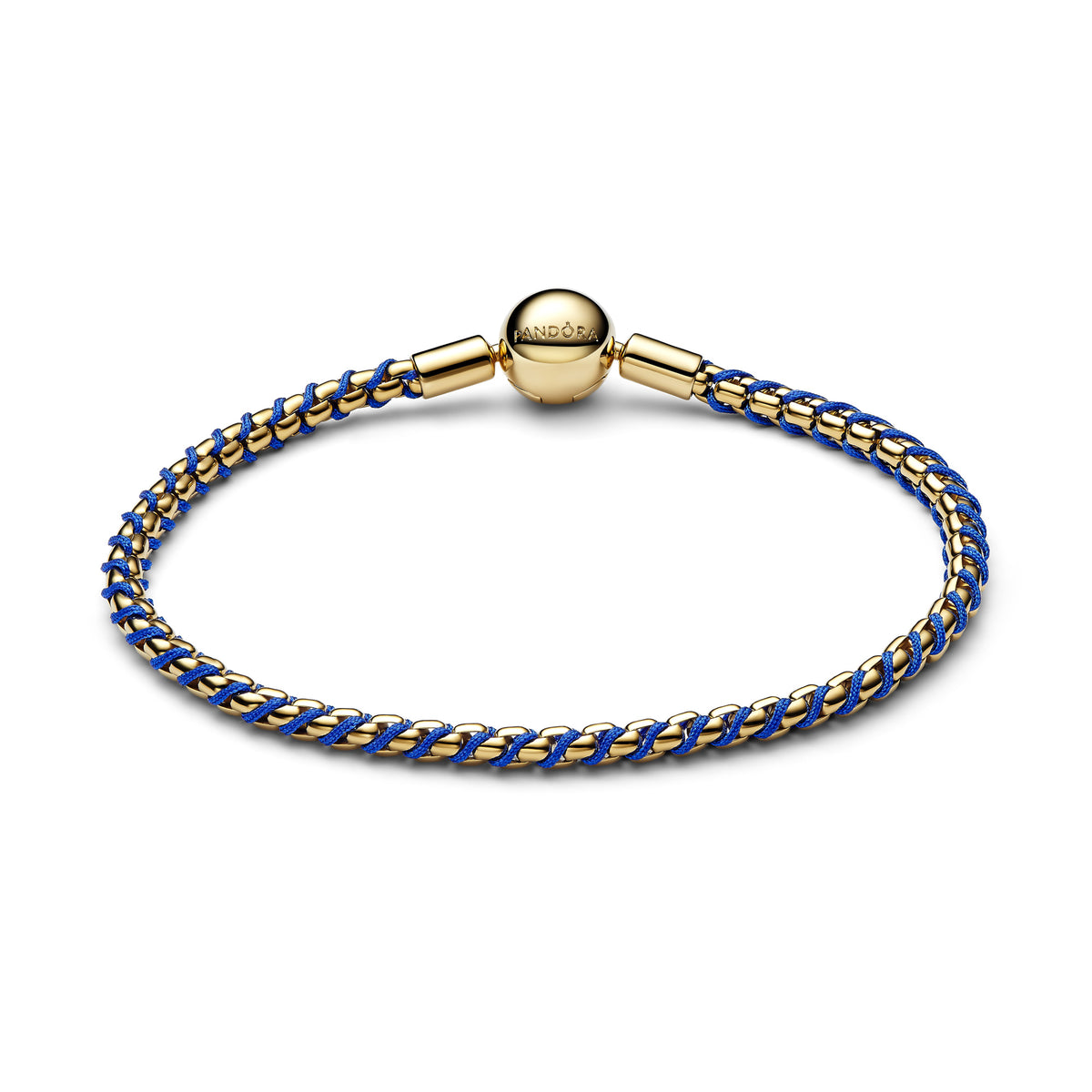 Blue Cord Box Chain Bracelet