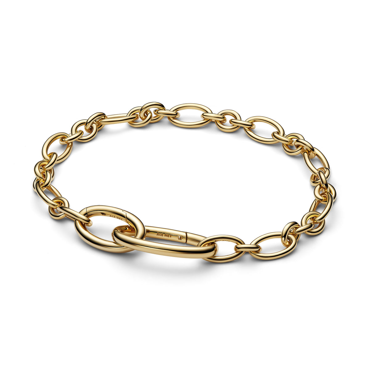 Openable Oval Link Chain Bracelet