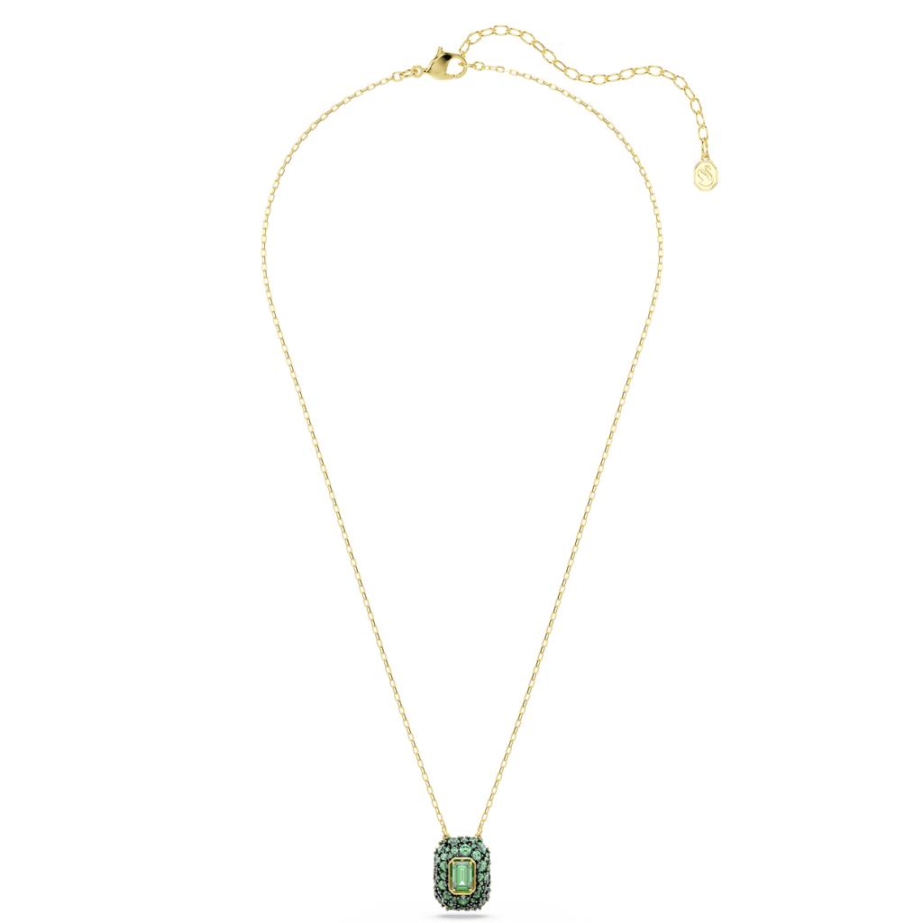 Sublima pendant, Octagon cut, Green, 18K gold finish - image 2
