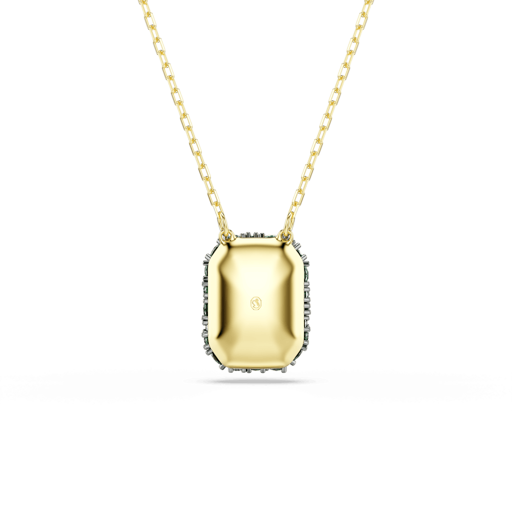 Sublima pendant, Octagon cut, Green, 18K gold finish - image 5