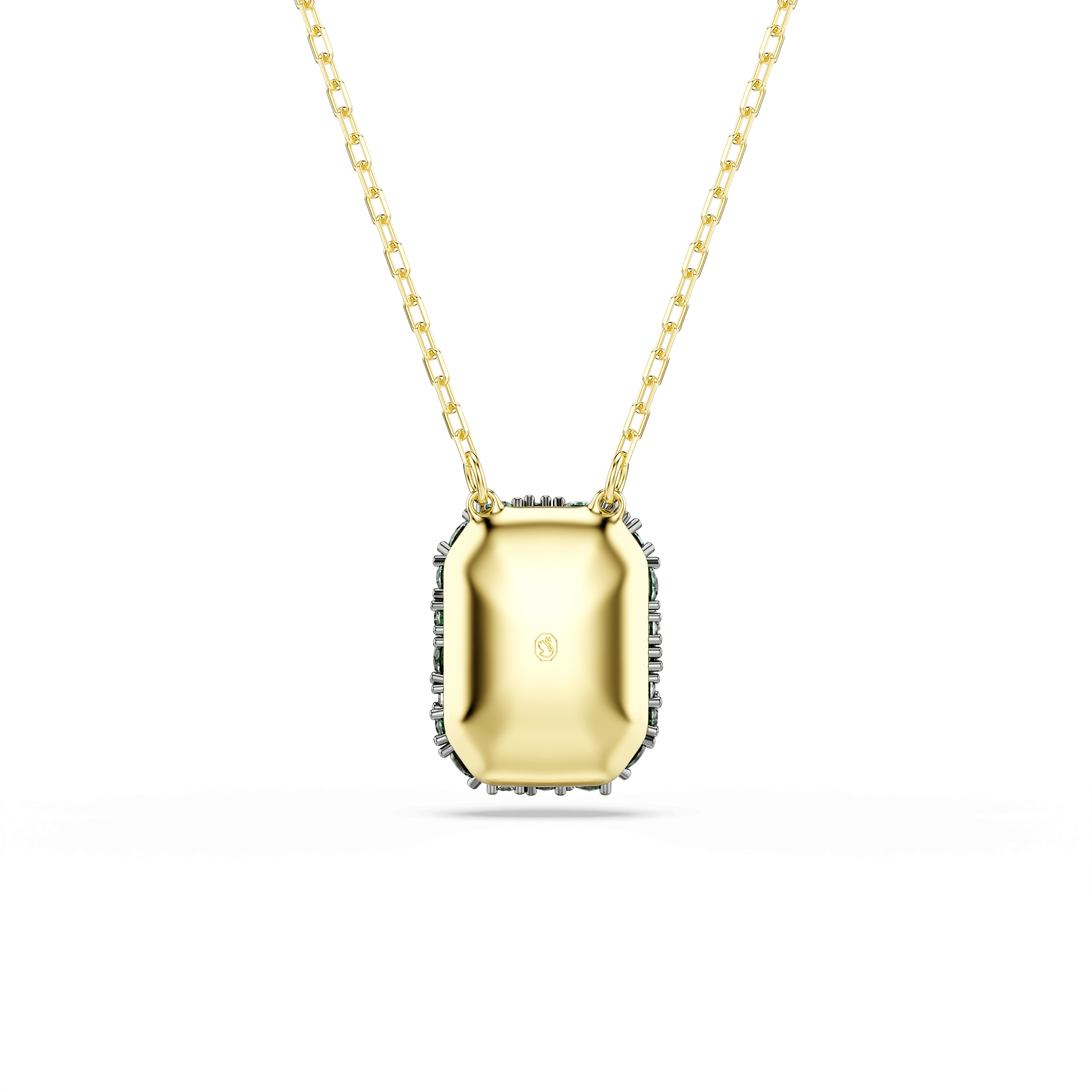 Sublima pendant, Octagon cut, Green, 18K gold finish - image 5