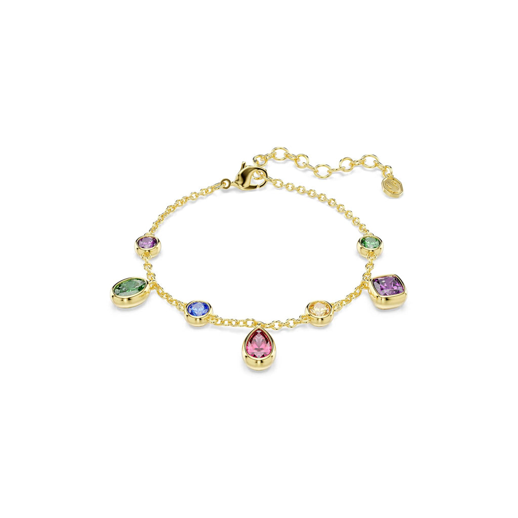 Swarovski Imber Mixed-Cut Multicolour Bracelet, 18K Gold Finish