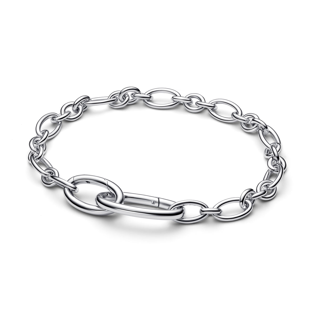 Openable Oval Link Chain Bracelet