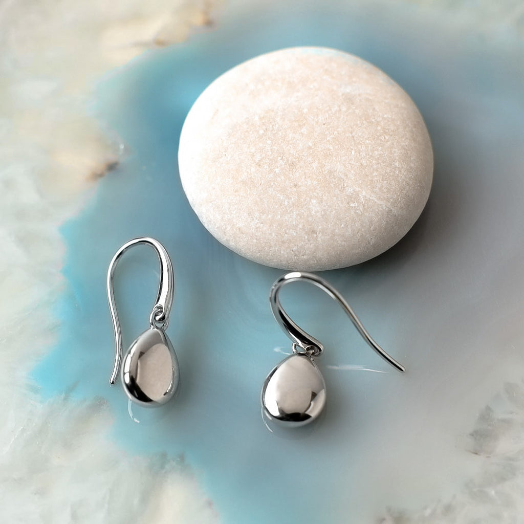 Coast Pebbles Droplet Drop Earrings