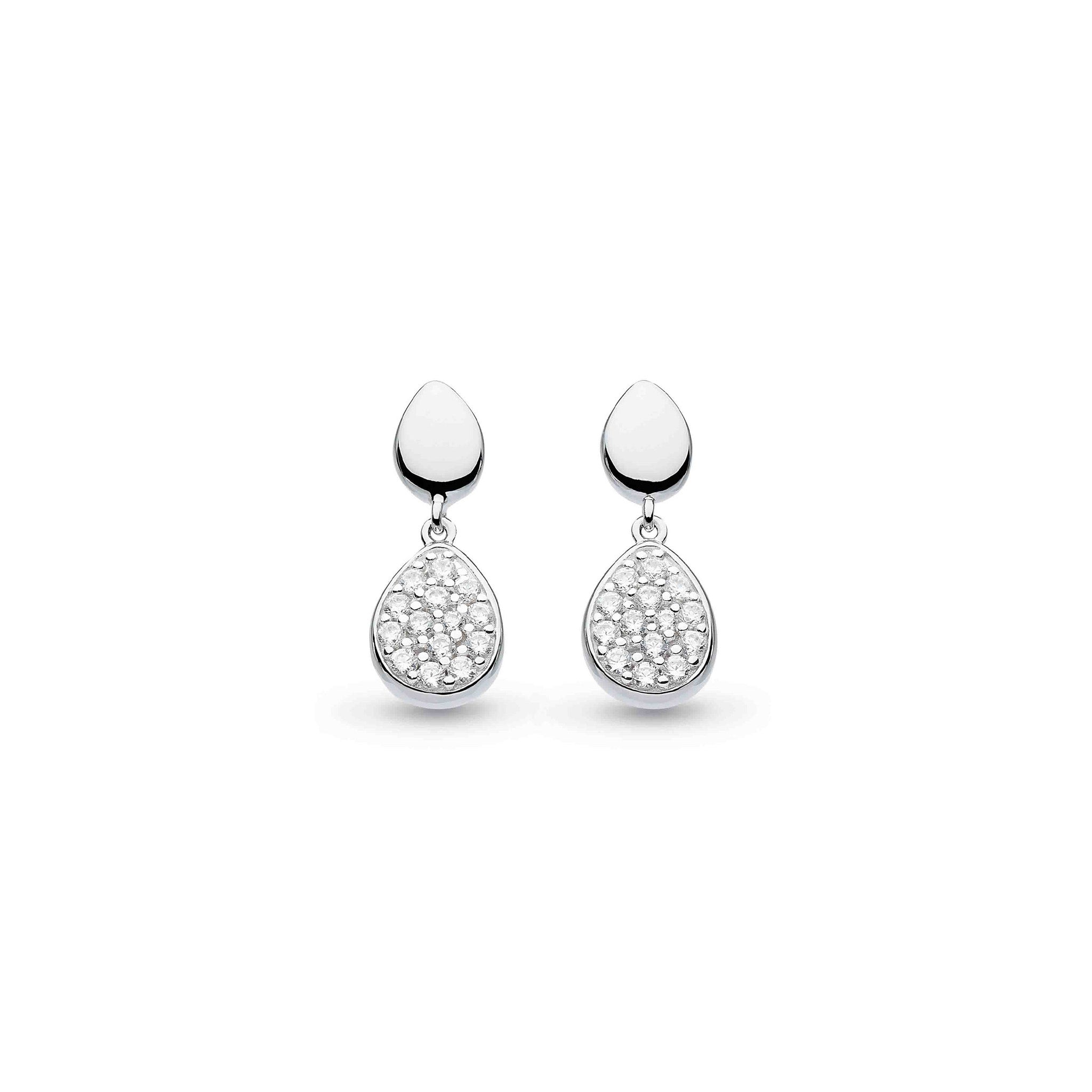 Coast Pebble Glisten Pave CZ Drop Earrings