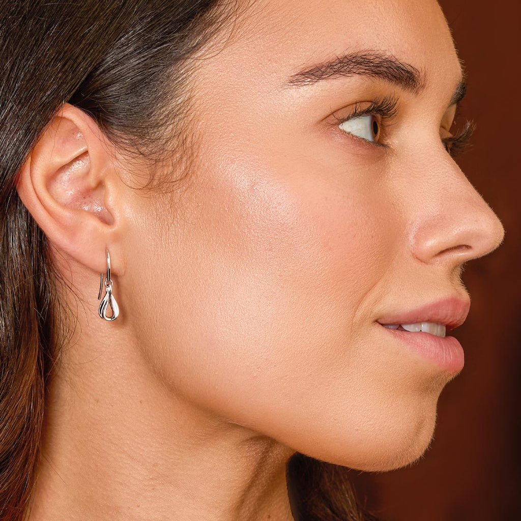 Serenity Loop Dainty Drop Earrings