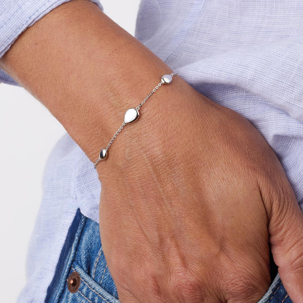 Coast Pebbles Multi Pebbles Station Bracelet