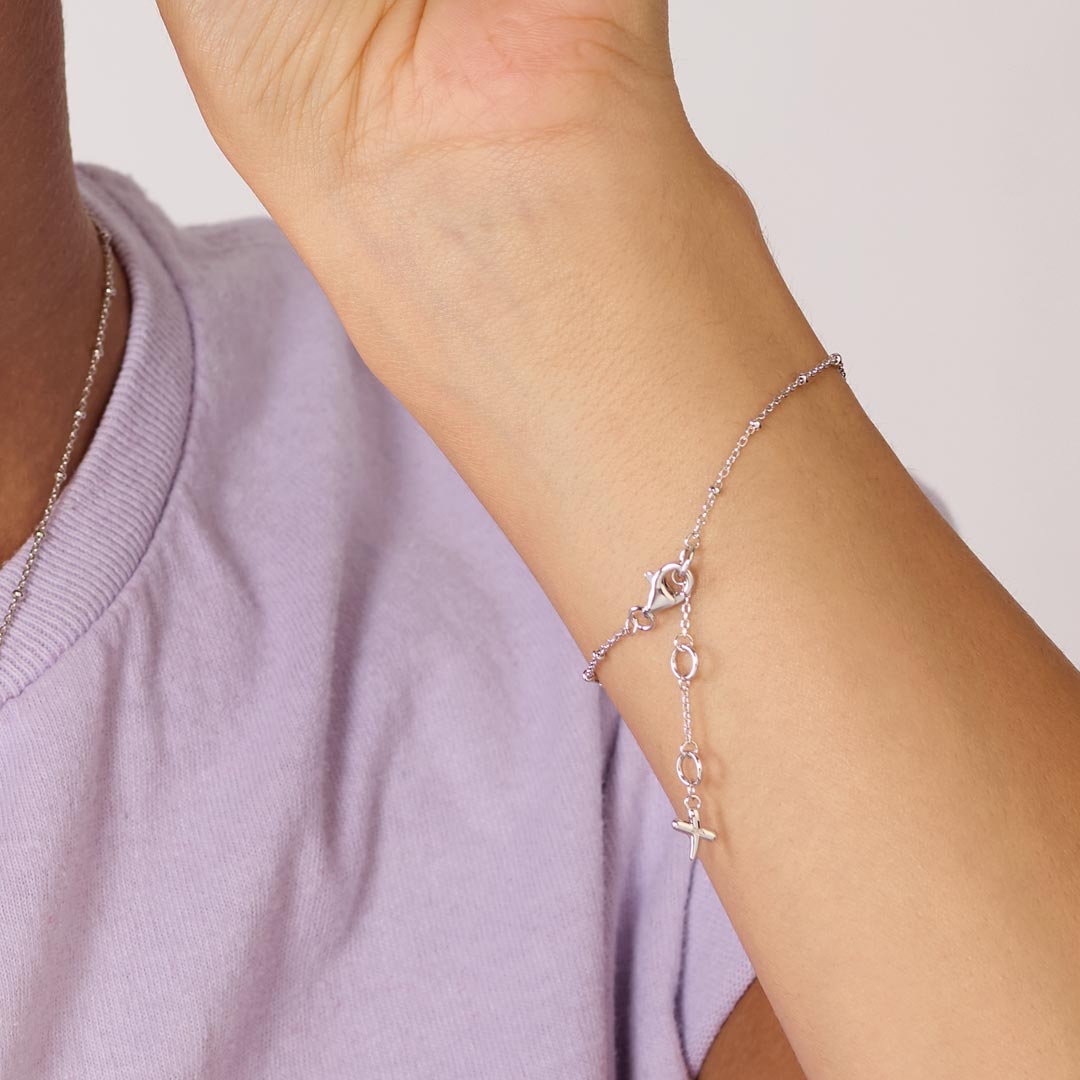 Desire Kiss Mini Heart Ball Chain Bracelet