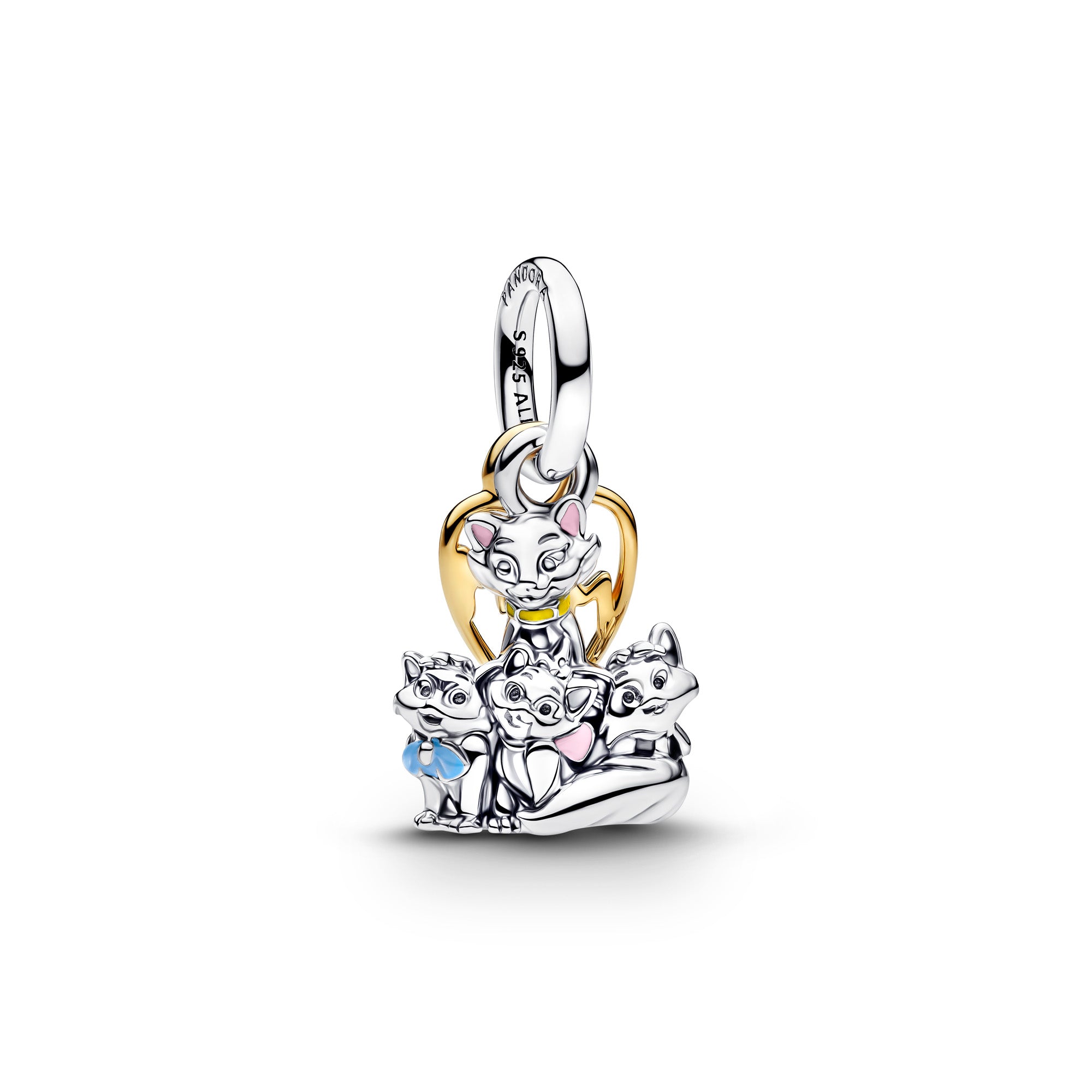Disney Aristocats Duchess & Kittens Dangle Charm