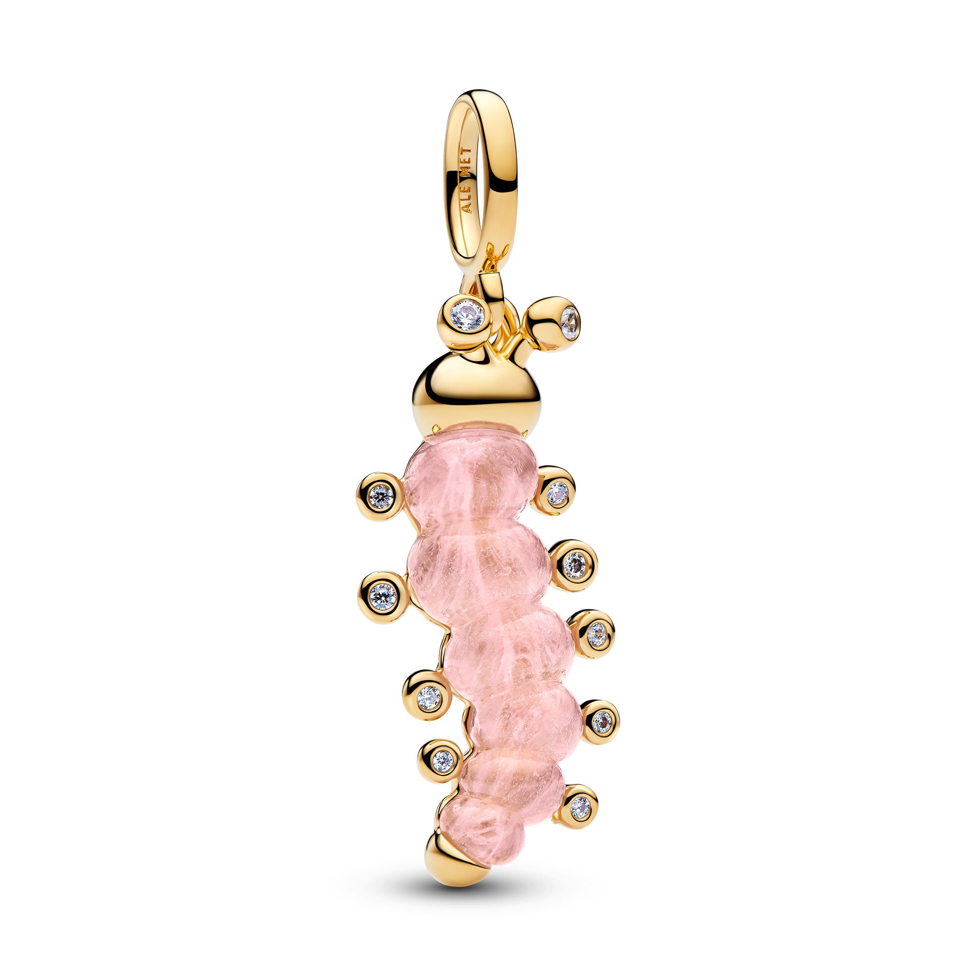 Pink Caterpillar Charm