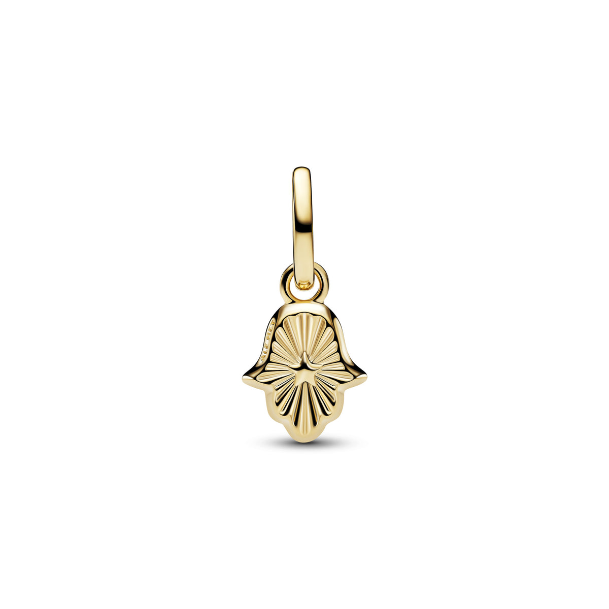 Green Hamsa Hand Mini Dangle Charm