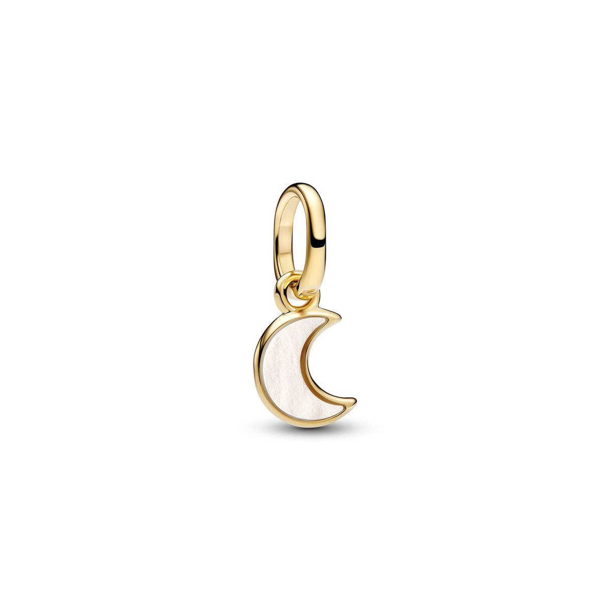 White Crescent Moon Mini Dangle Charm