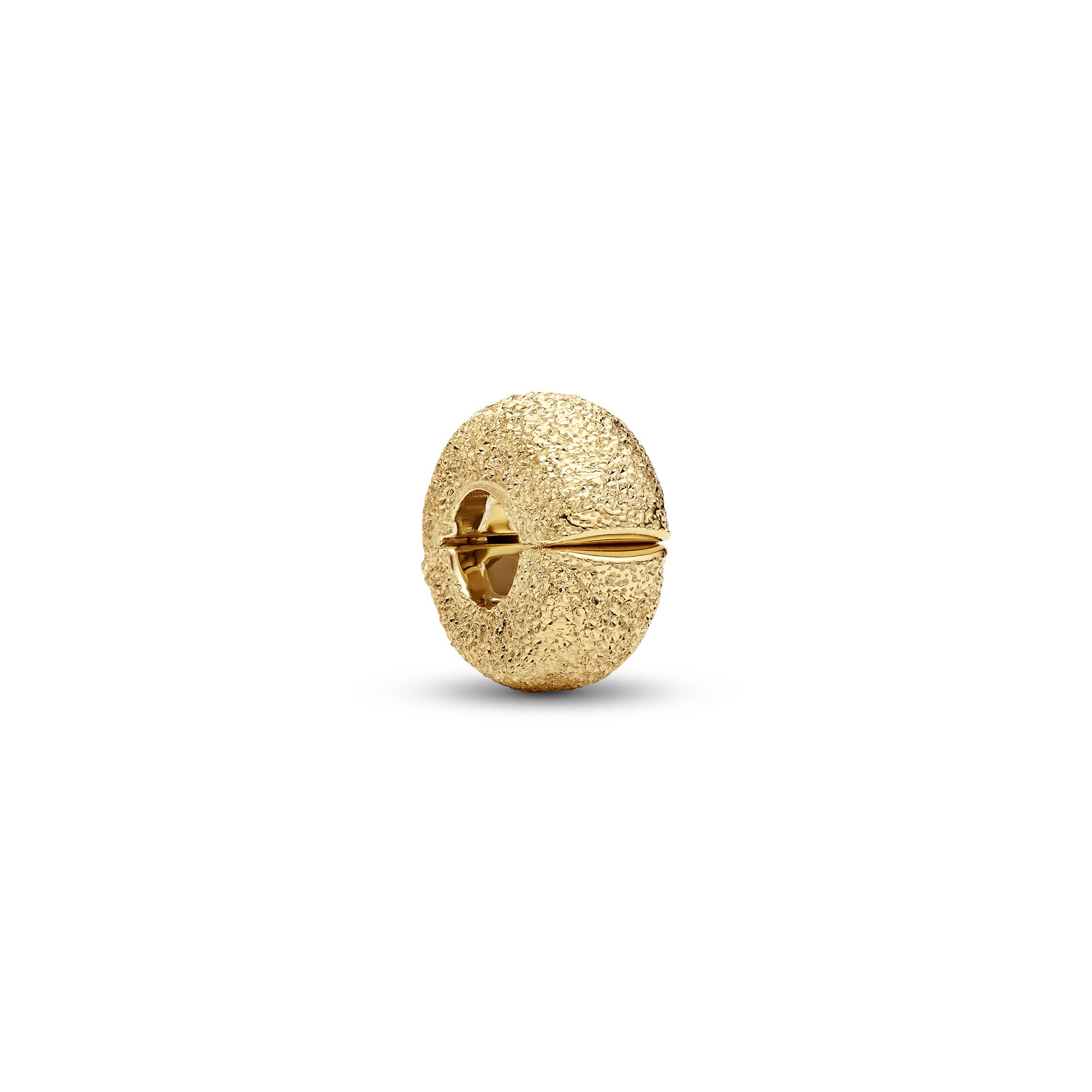 14k Gold-Plated Textured Mini Clip Charm