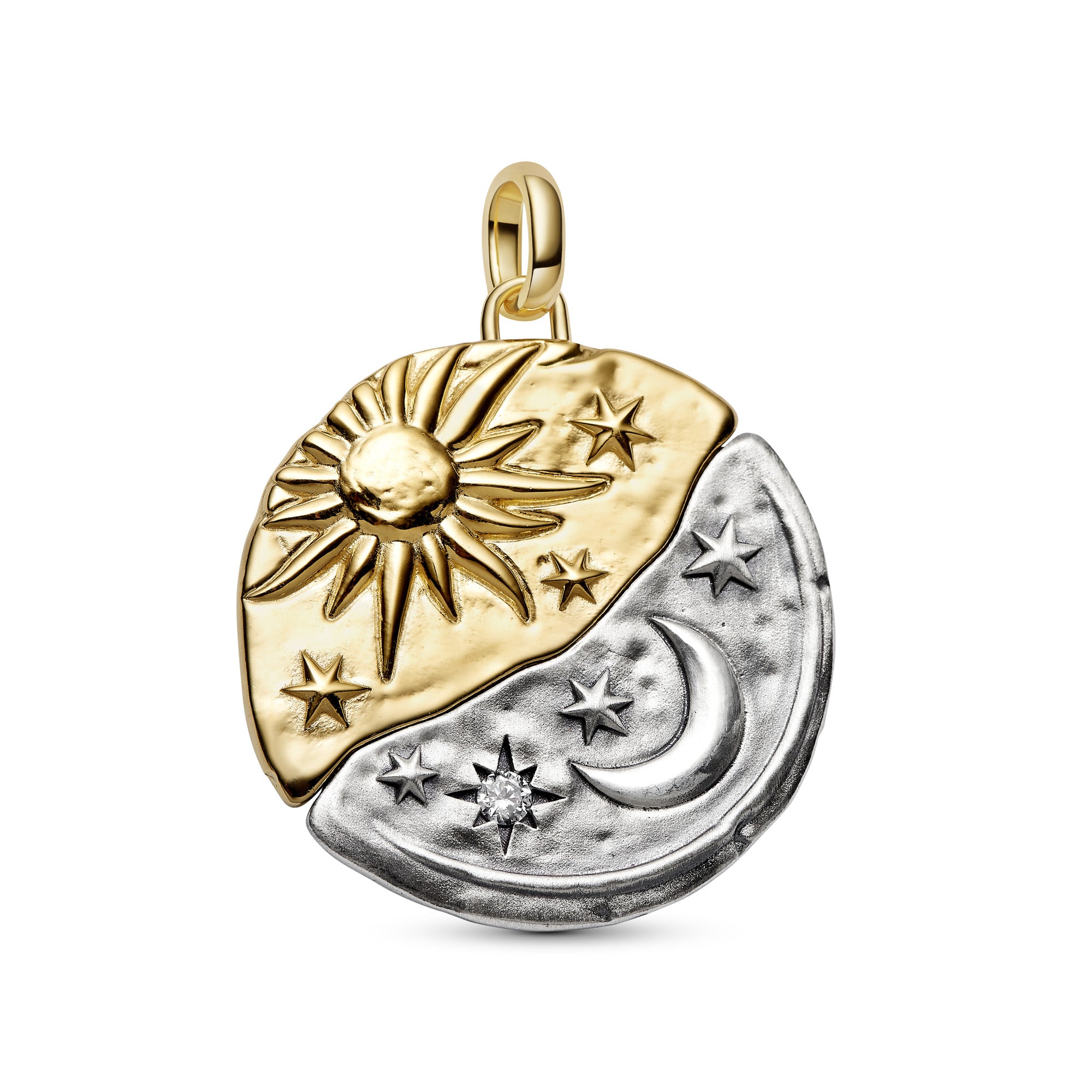 Sun & Moon Oversized Medallion Charm