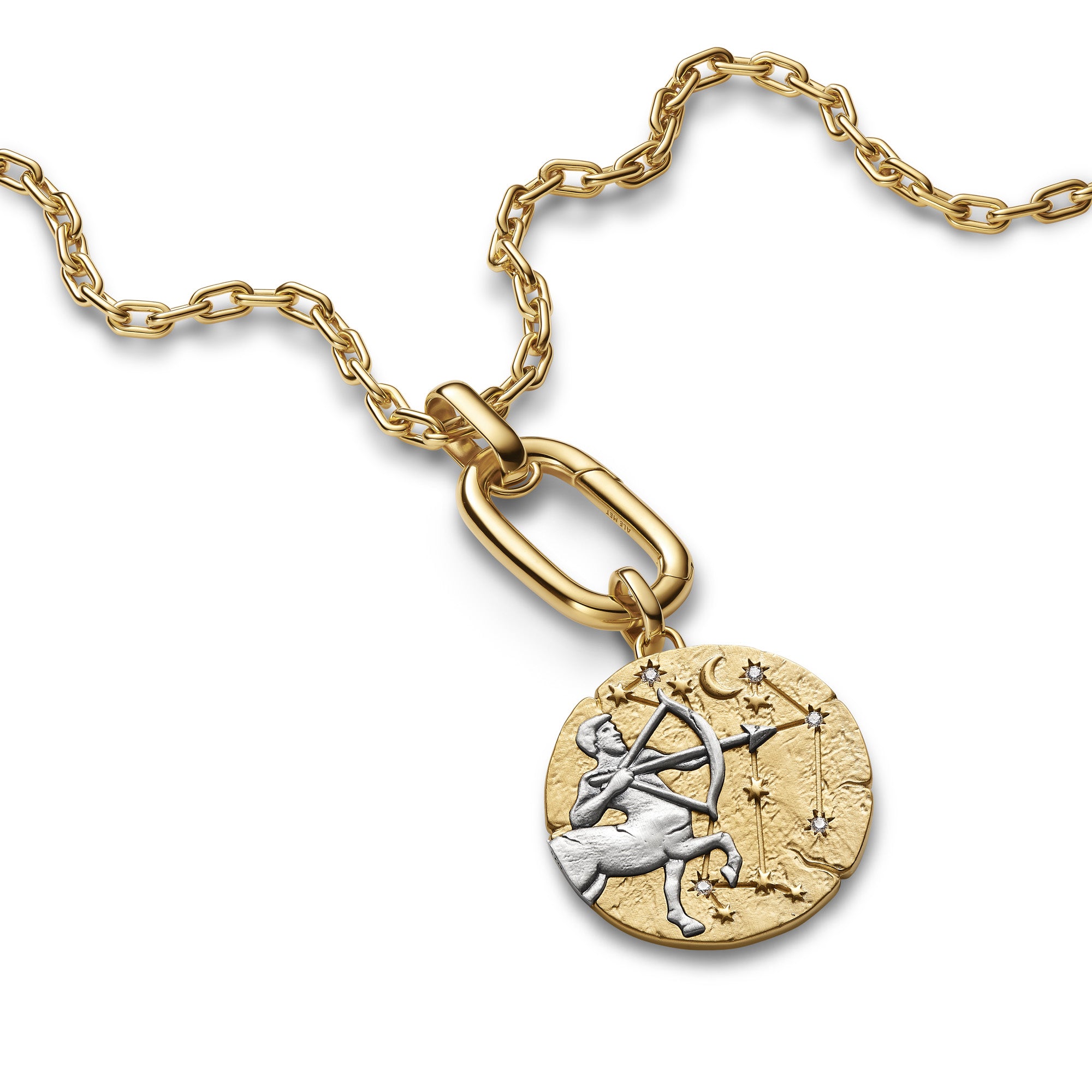 Sagittarius Zodiac Oversized Medallion Charm